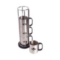 5 Piece Stainless Steel Mug Set